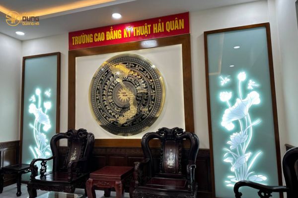 Lắp đặt mặt trống 1m6 tại trường Cao đẳng Kỹ Thuật Hải Quân TP. HCM