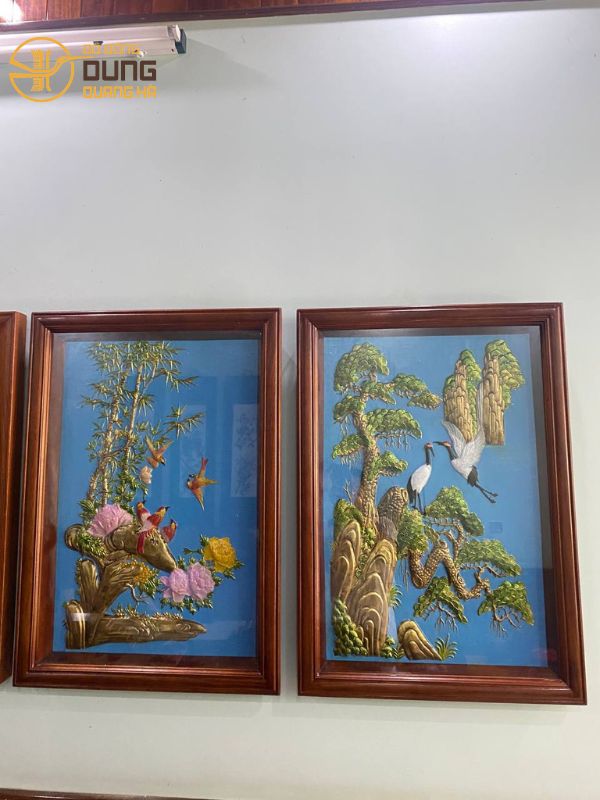 Lắp đặt tranh 87x61 cho khách Hải Phòng