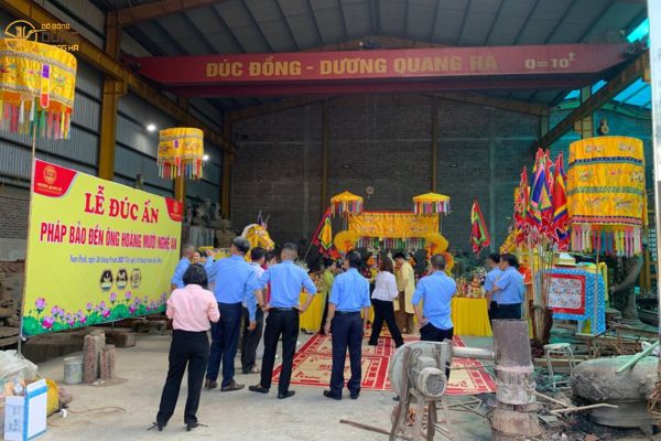 Lễ đúc Ấn Pháp Bảo Đền Ông Hoàng Mười Nghệ An