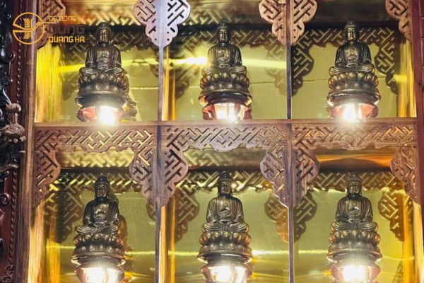 Bàn giao 12 pho Adida 25cm đồng giả cổ tới khách Bình Định