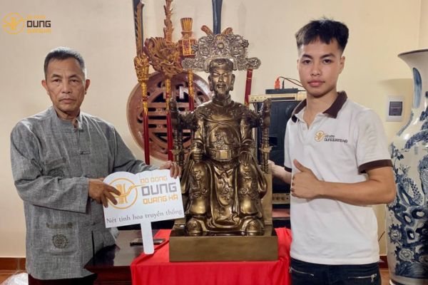 Bàn giao tượng Trần Hưng Đạo cao 97 tại Quỳnh Phụ, Thái Bình