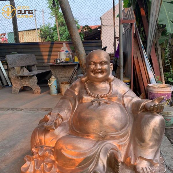 Hoàn thiện đơn hàng đồ thờ, tượng đồng đỏ dát vàng