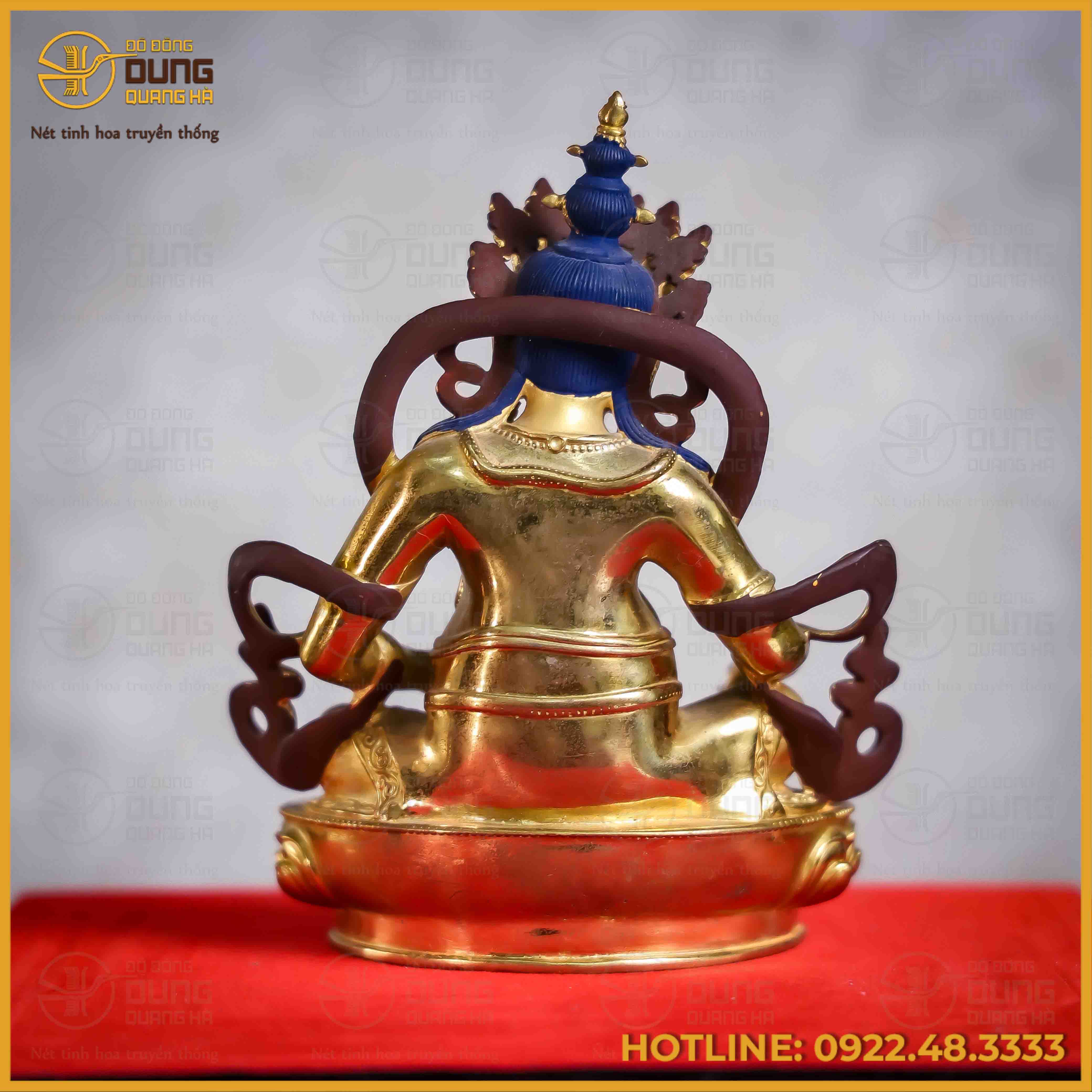 Tôn tượng Phật Hoàng Tài Bảo Thiên đồng đài loan 17cm x 12cm