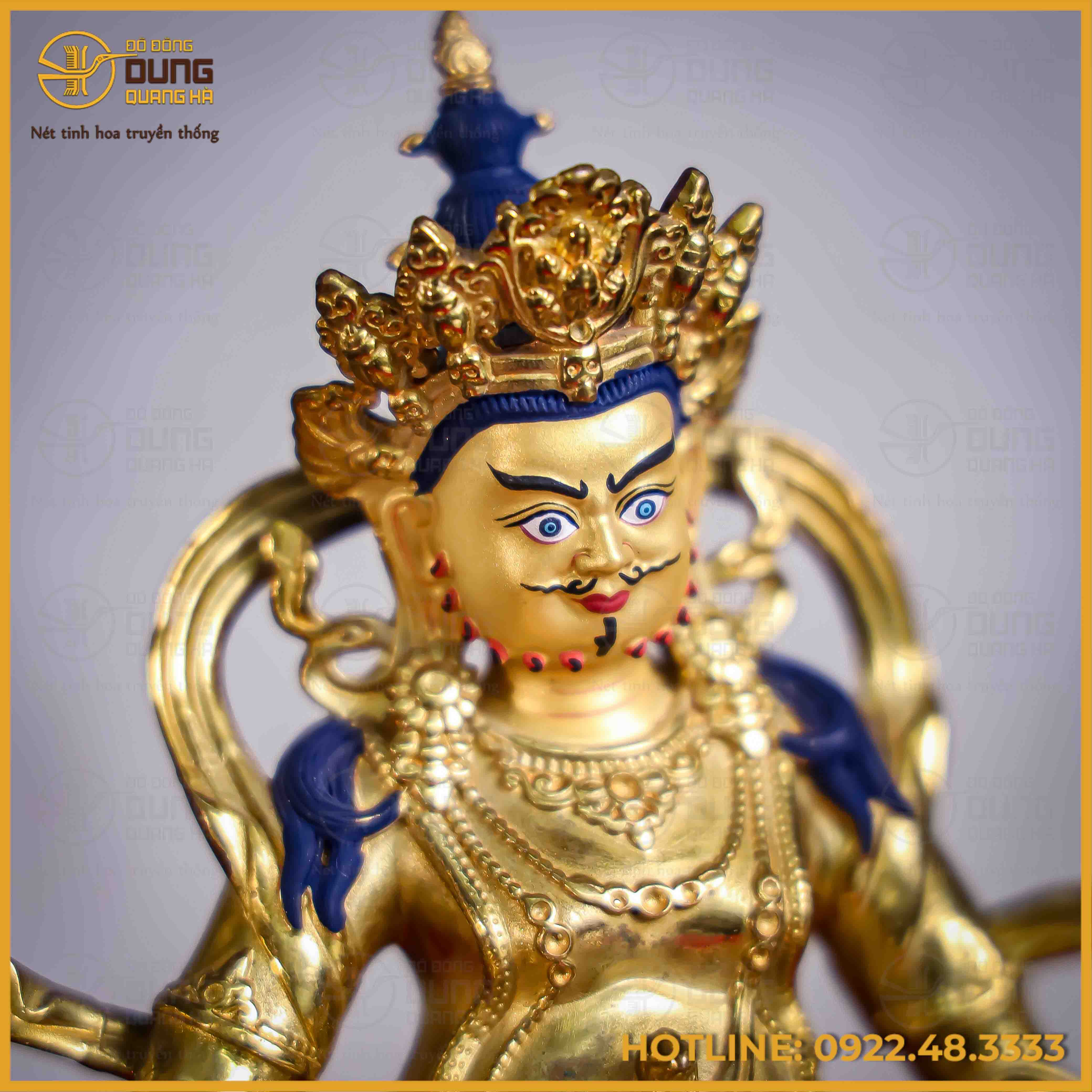 Tôn tượng Phật Hoàng Tài Bảo Thiên đồng đài loan 17cm x 12cm