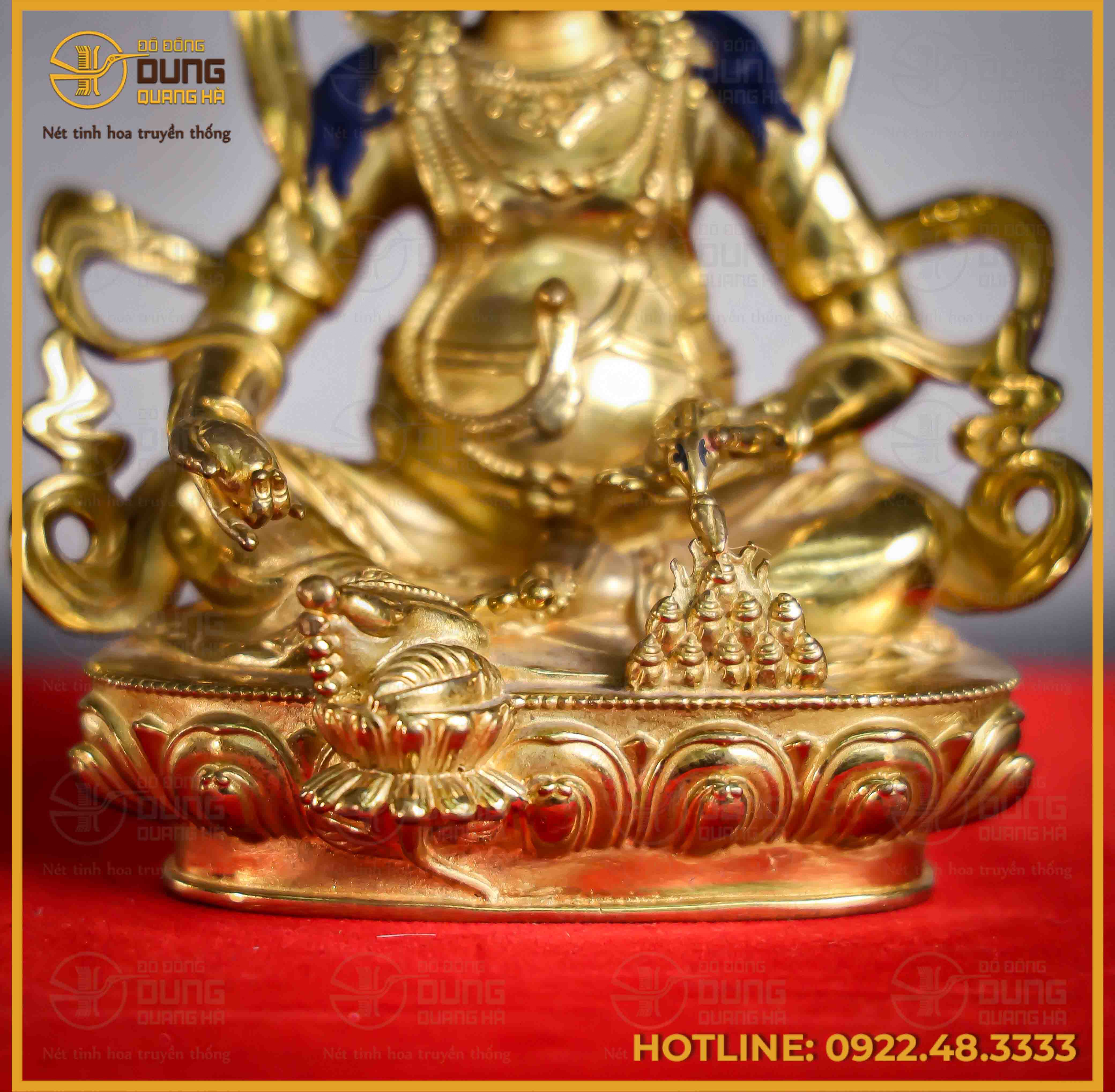 Tôn tượng Phật Hoàng Tài Bảo Thiên đồng đài loan 17cm x 12cm