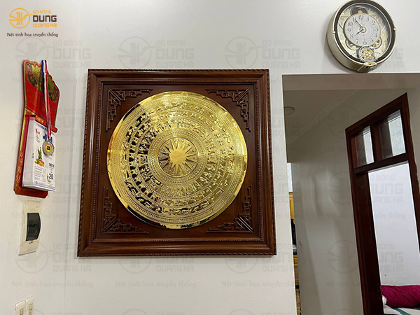 Feedback khách mua tranh trống đồng thúc mạ vàng