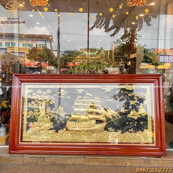 tranh mạ vàng thuận buồm xuôi gió tranh mạ vàng thuận buồm xuôi gió