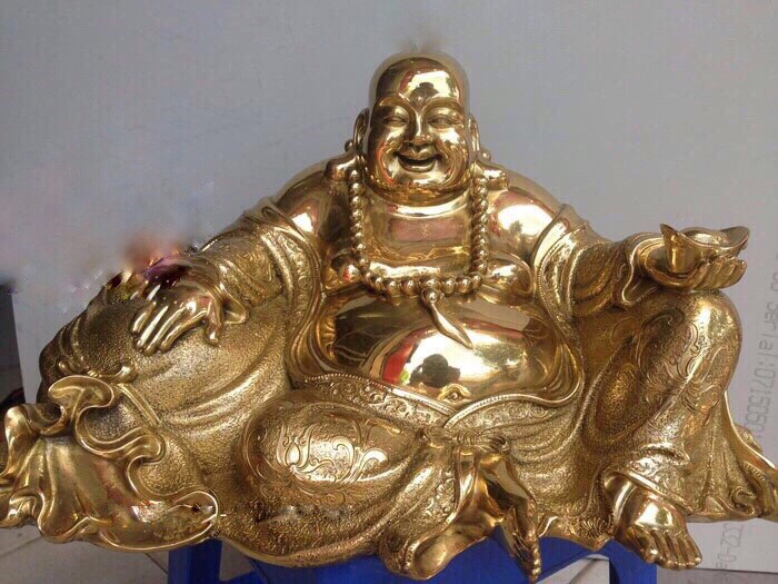 Tượng phật di lặc bằng đồng