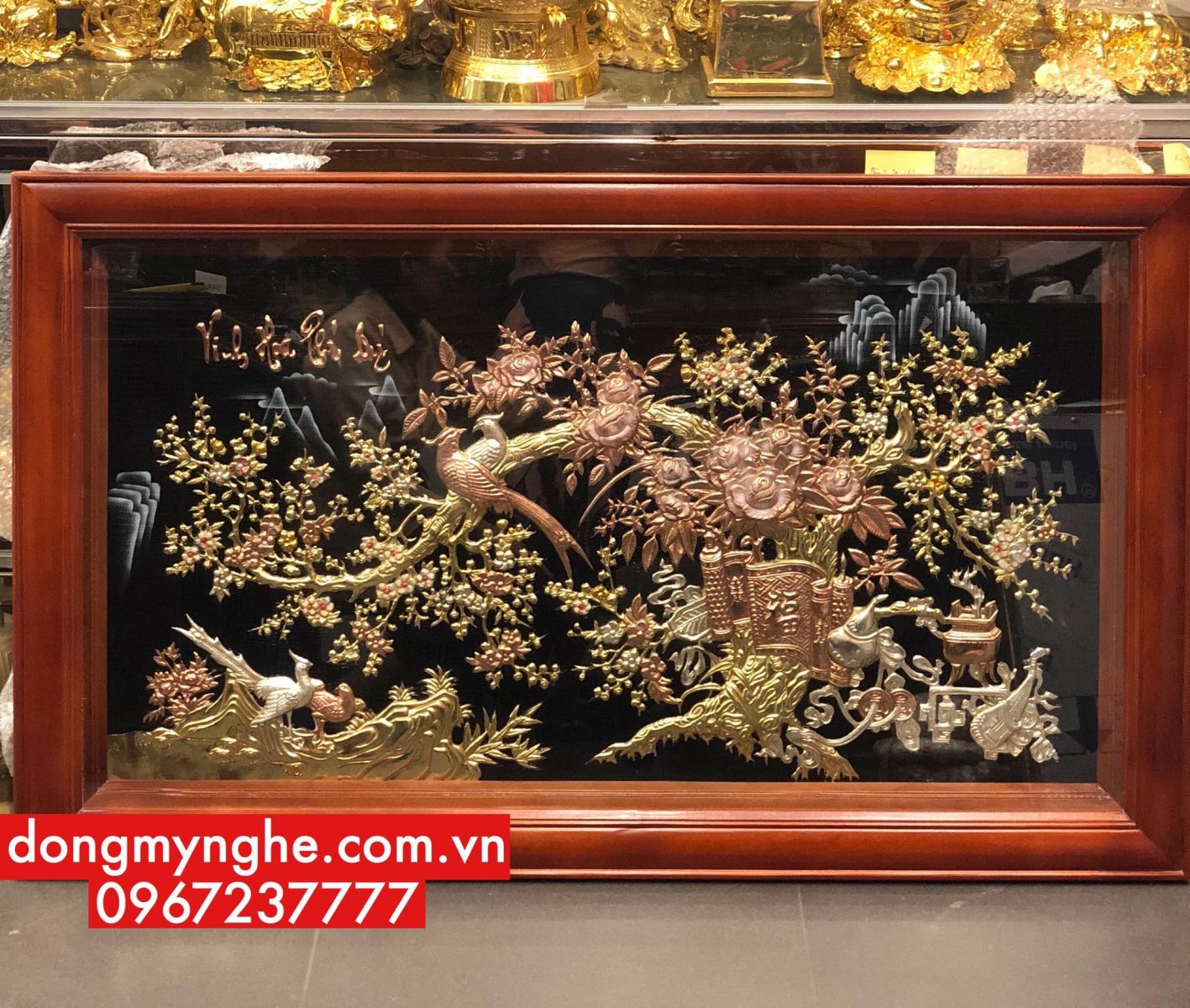 Tranh đồng vinh hoa phú quý Tranh đồng vinh hoa phú quý