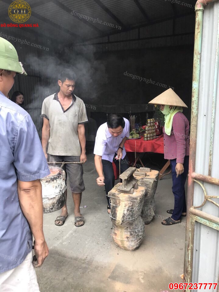 Quy trình đúc tượng đồng