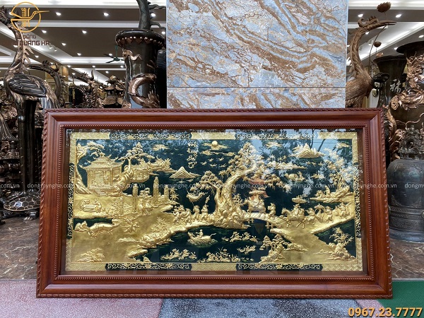 tranh dát vàng hà nội