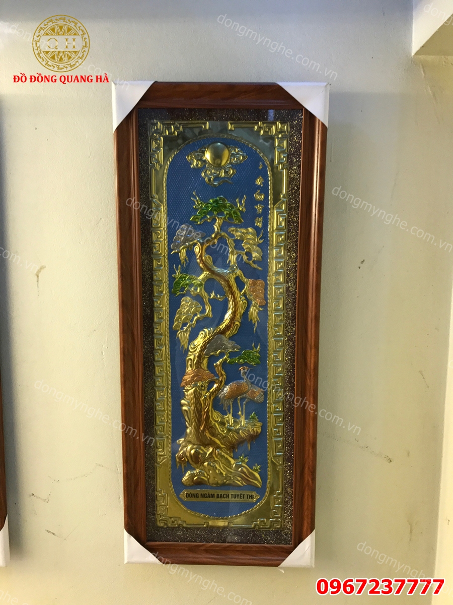 Tranh tứ quý tùng cúc trúc mai 1 Tranh tứ quý tùng cúc trúc mai 1