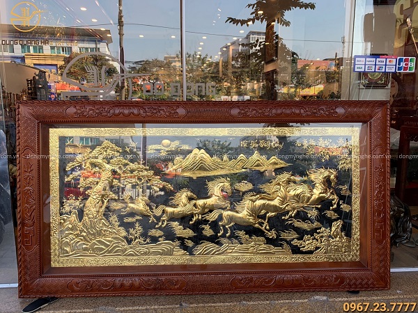 tranh mạ vàng mã đáo thành công
