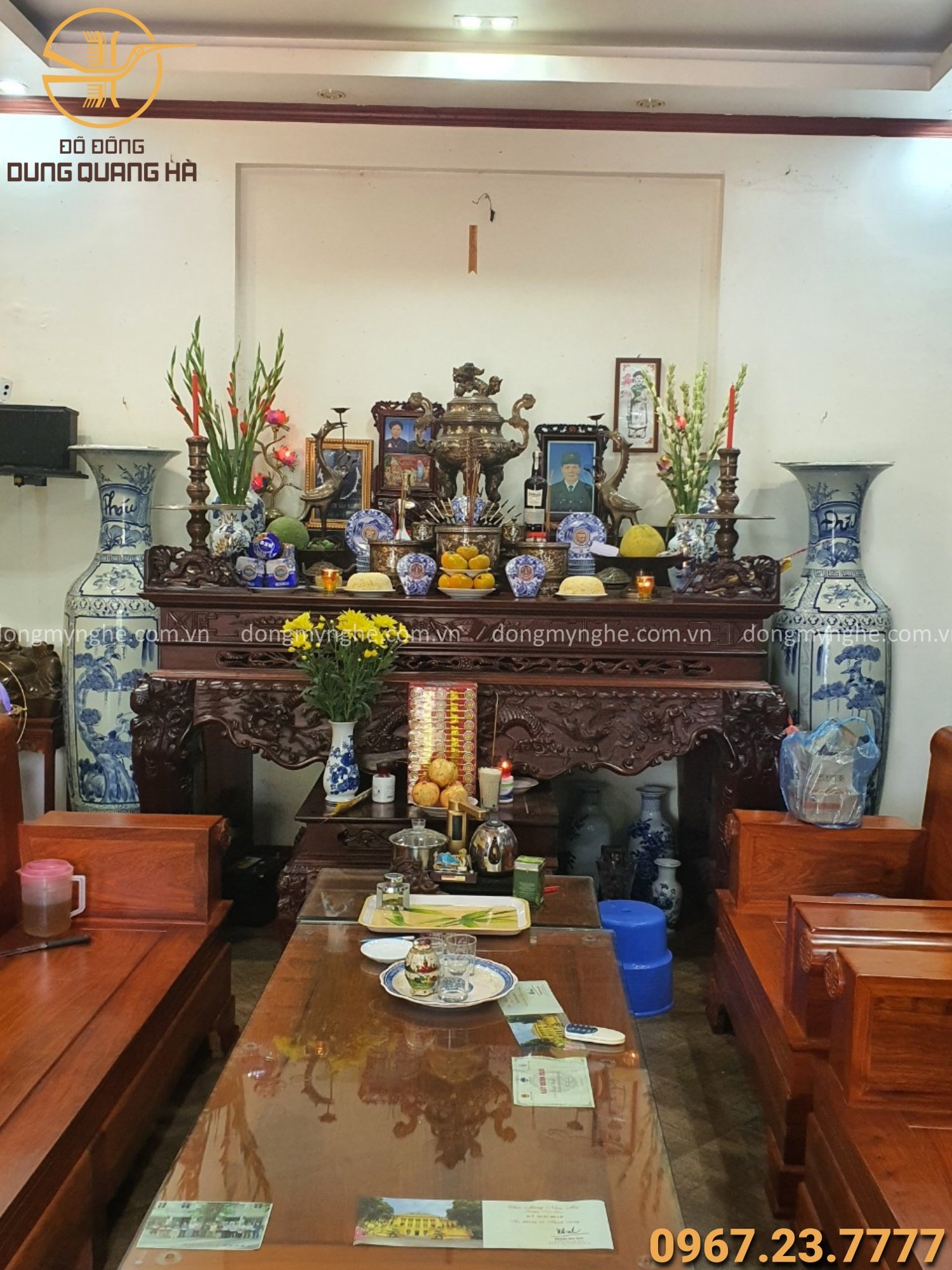 Cách trang trí bàn thờ gia tiên đẹp, hợp phong thủy tại nhà - Đồ Gỗ Ngọc Tú