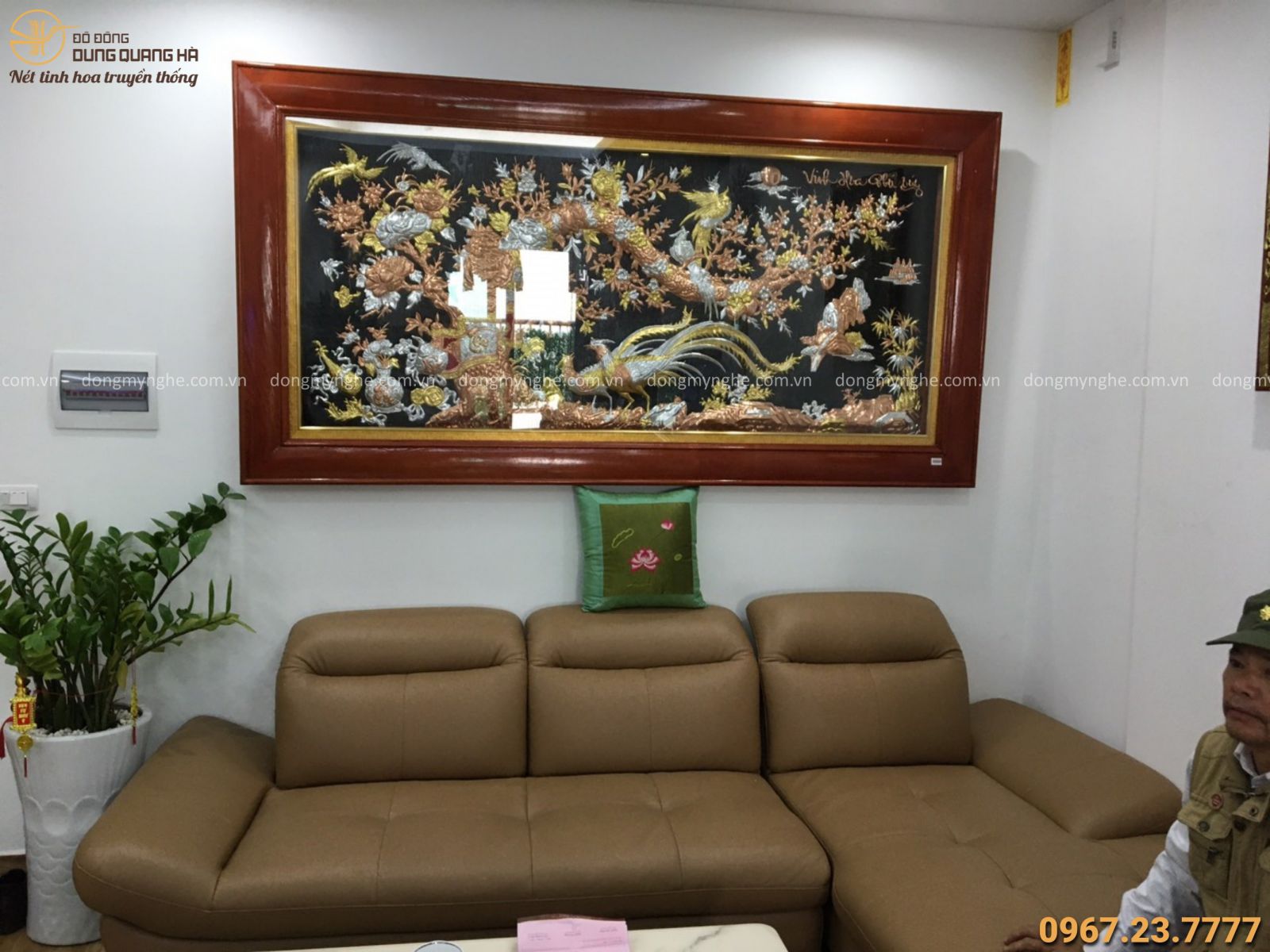 tranh vinh hoa phú quý khảm ngũ sắc 