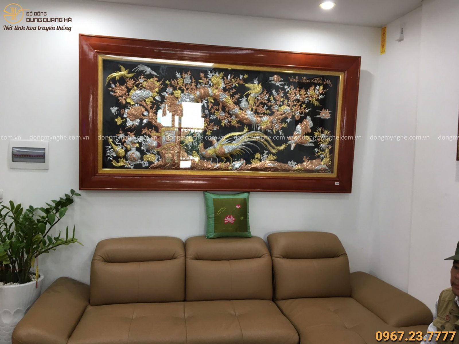 tranh vinh hoa phú quý khảm ngũ sắc