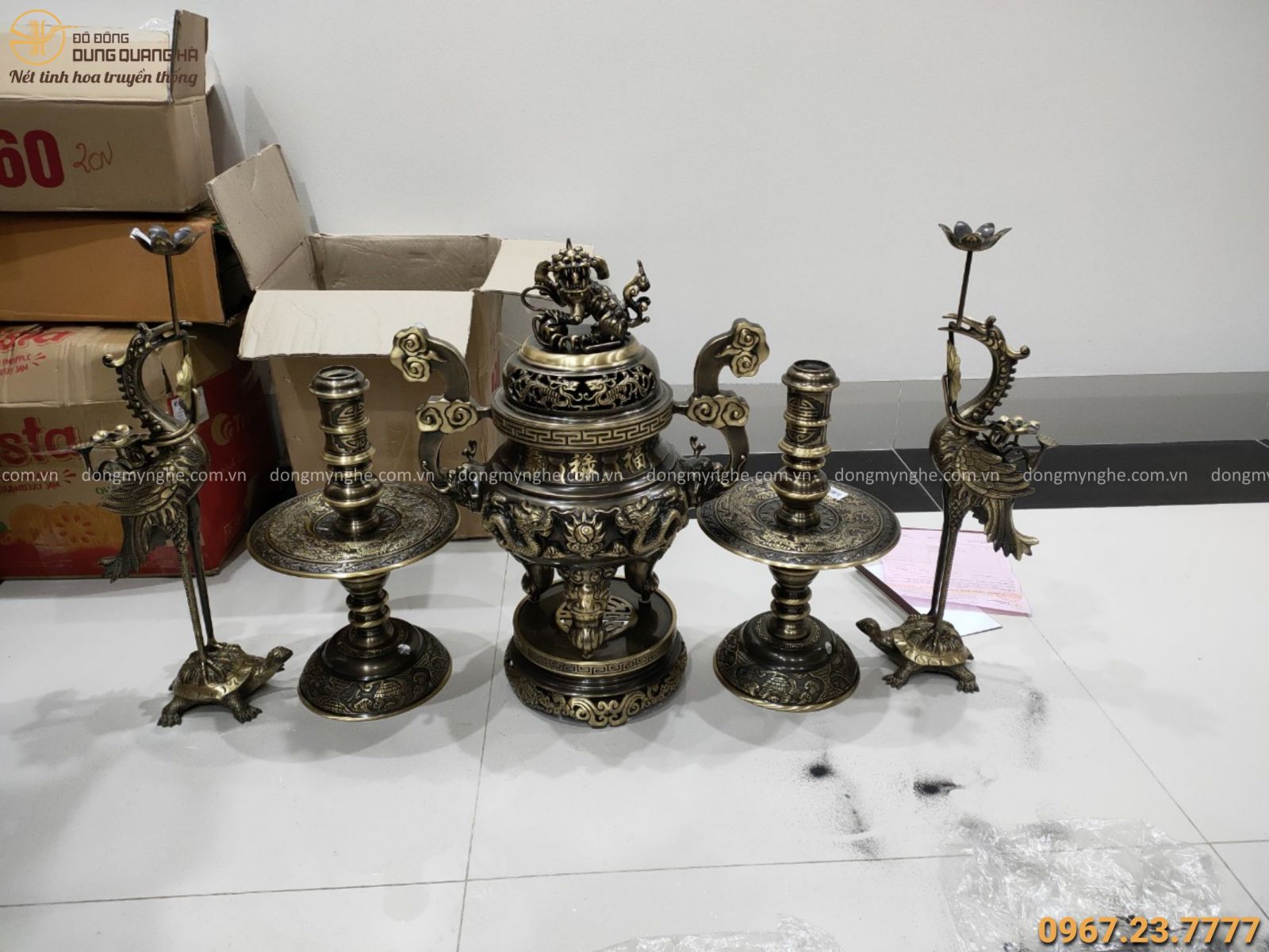 bộ ngũ sự bằng đồng 