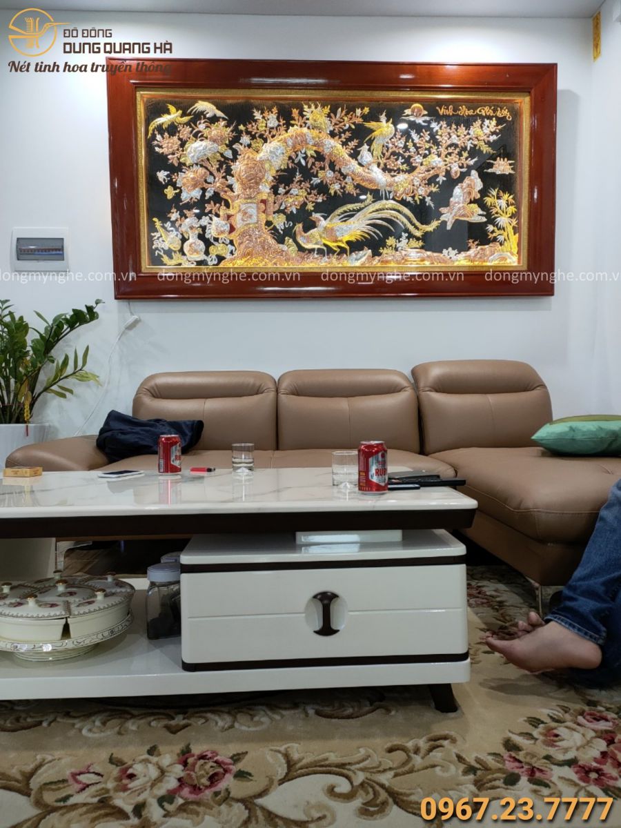 Giao tranh vinh hoa phú quý khảm ngũ sắc cho khách Giao tranh vinh hoa phú quý khảm ngũ sắc cho khách