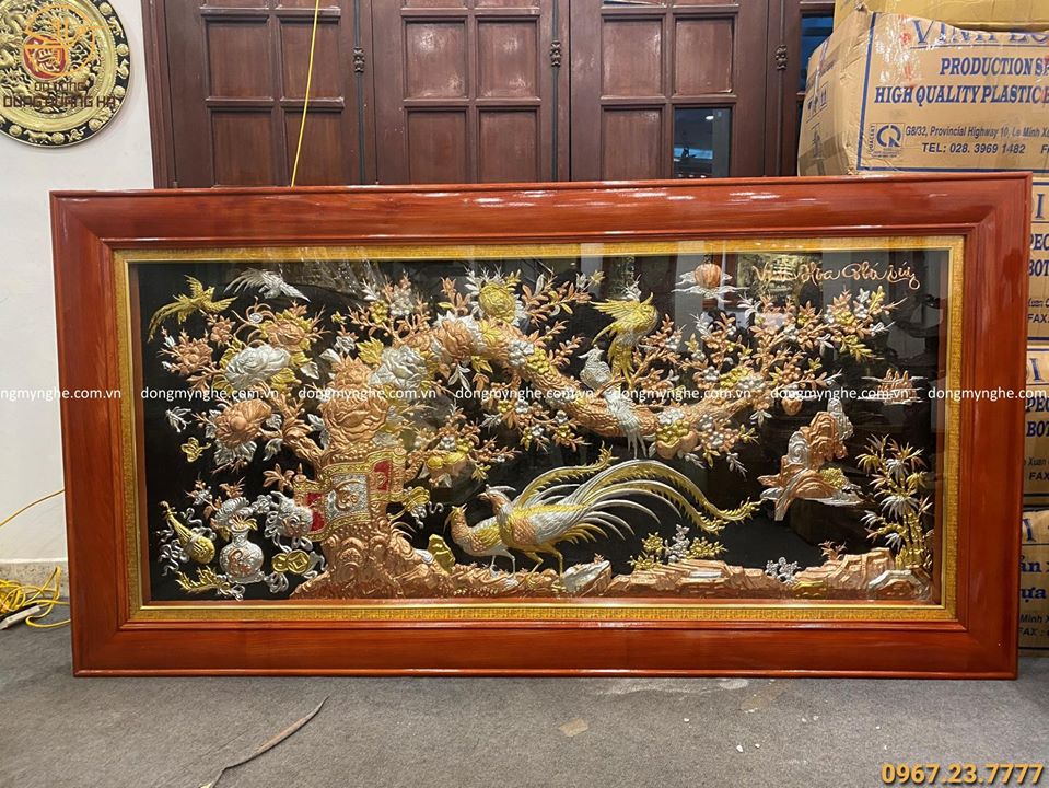 tranh vinh hoa phú quý tranh phòng khách sang trọng