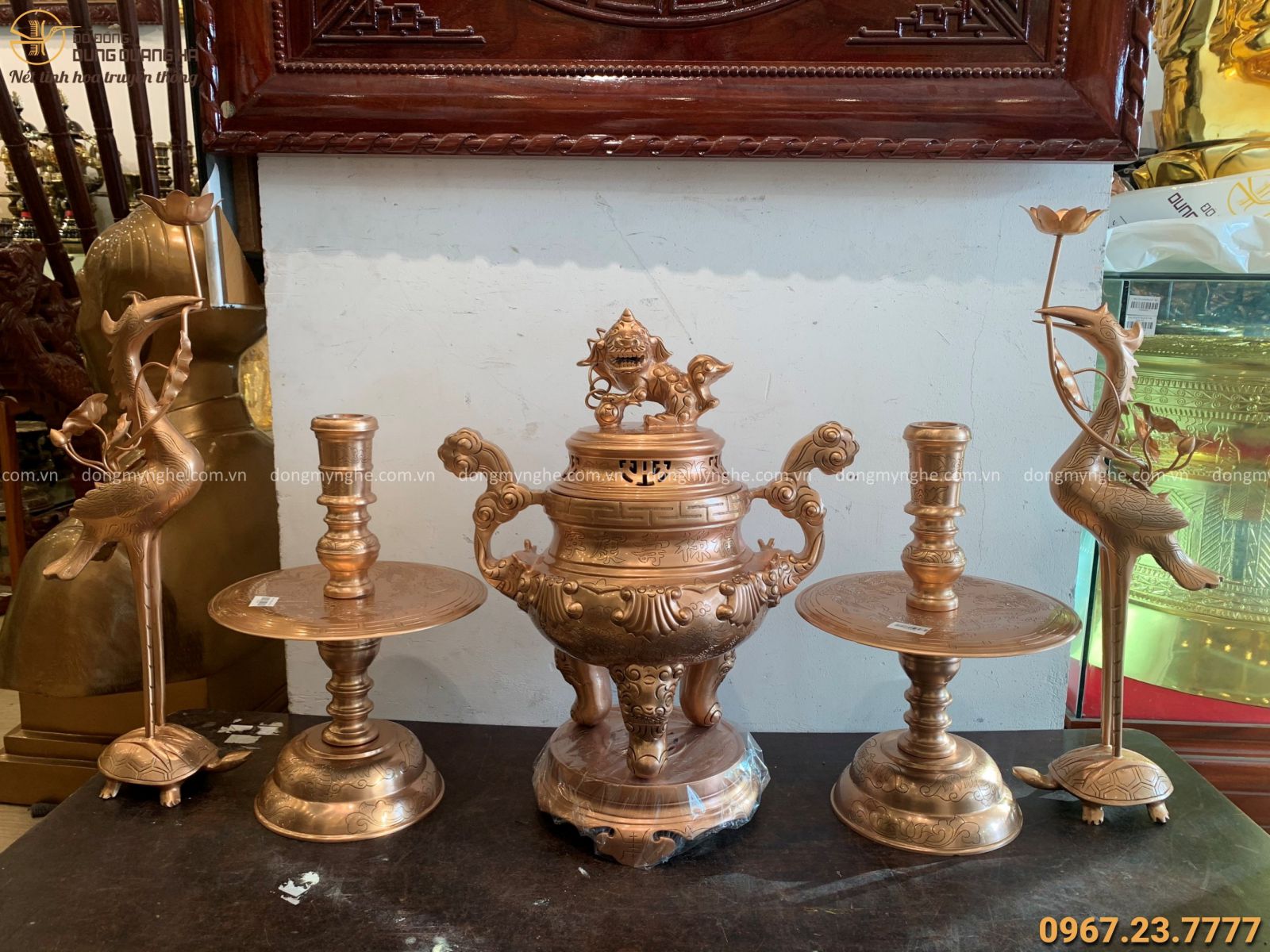 bộ ngũ sự bằng đồng đỏ  bộ ngũ sự bằng đồng đỏ