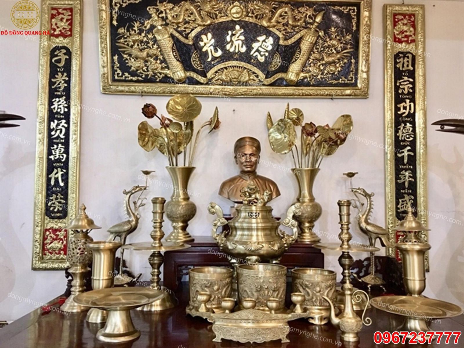 Cách treo hoành phi câu đối đẹp