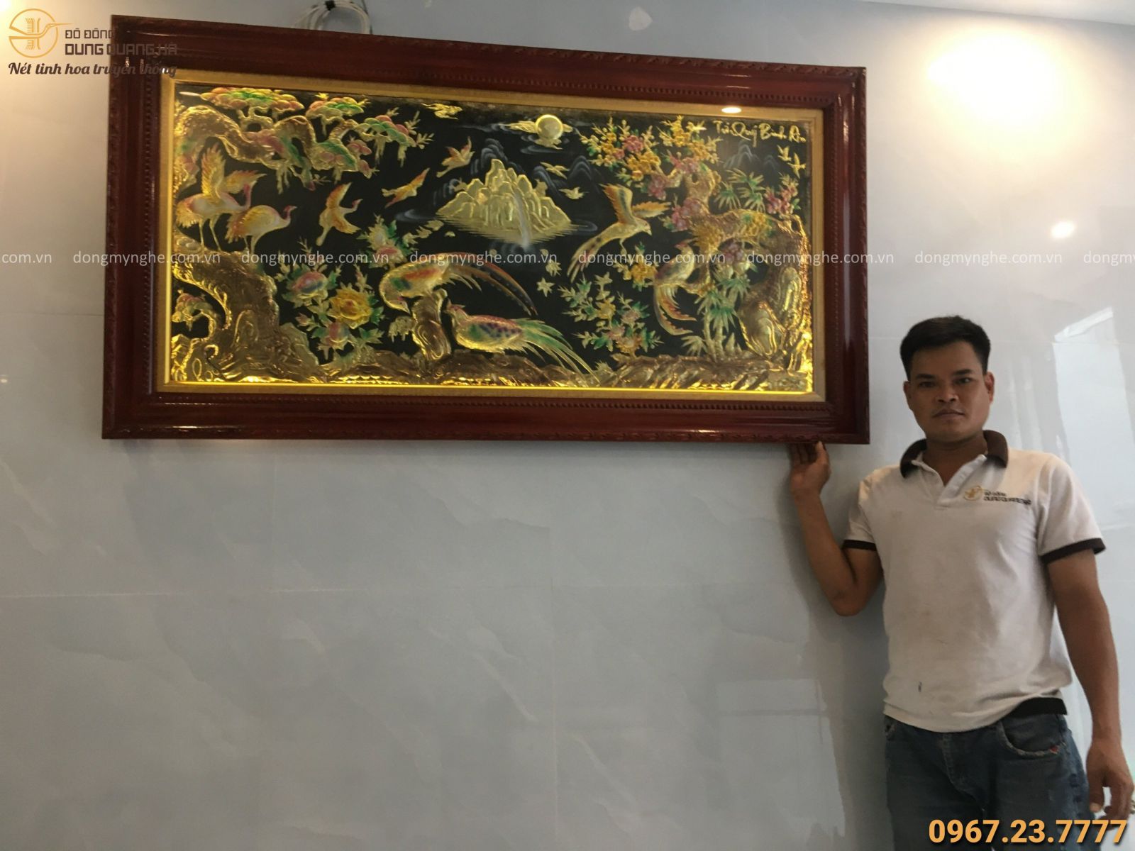 Tranh đồng vinh hoa phú quý
