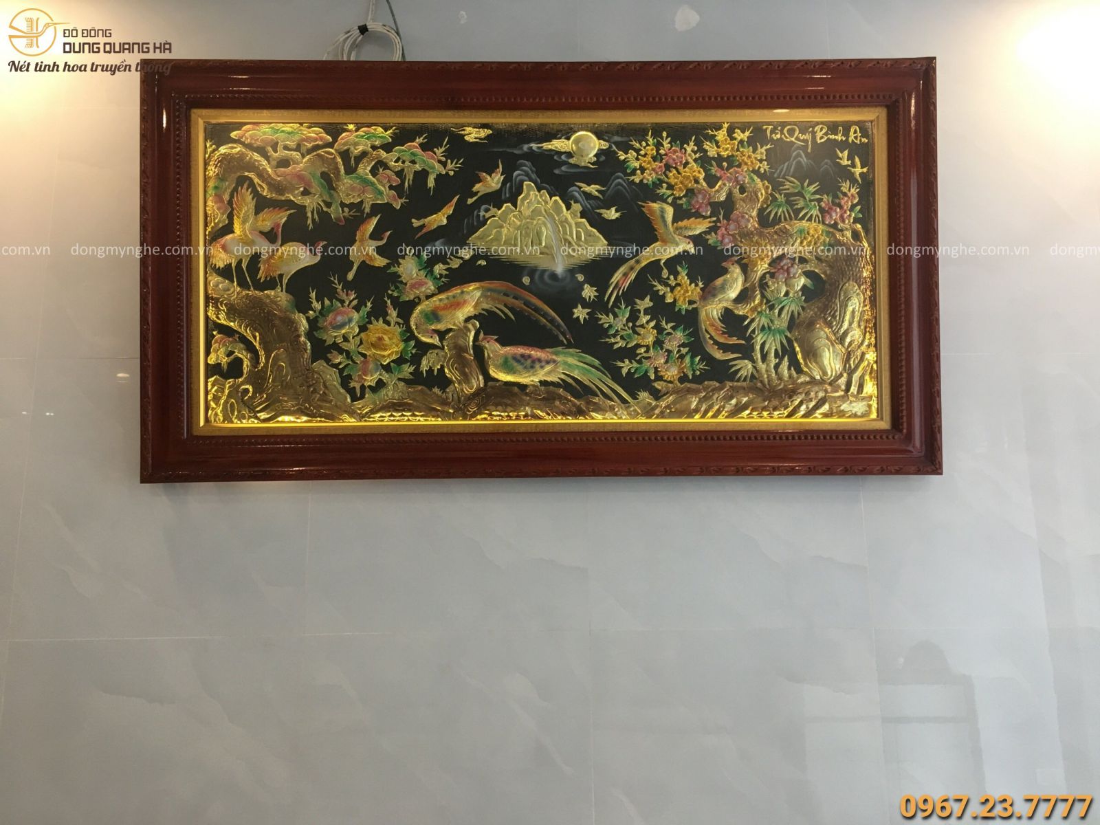 Tranh đồng vinh hoa phú quý