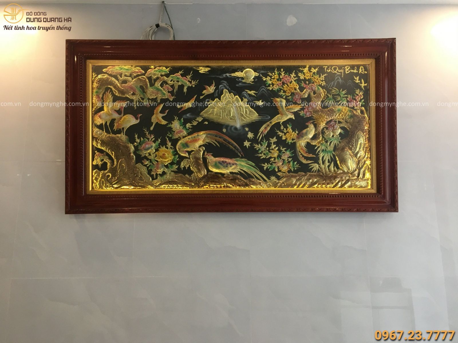 Tranh đồng vinh hoa phú quý