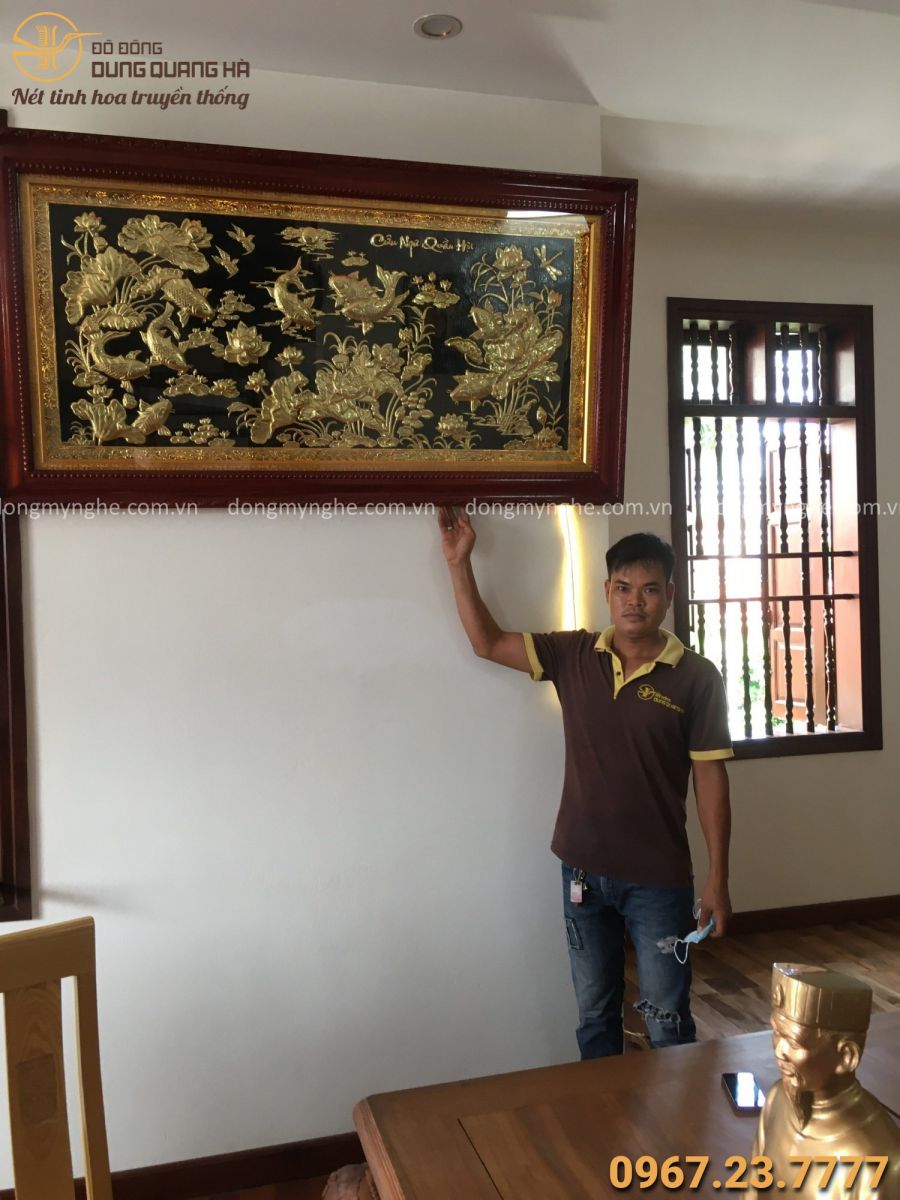 Tranh đồng cửu ngư quần hội  Tranh đồng cửu ngư quần hội