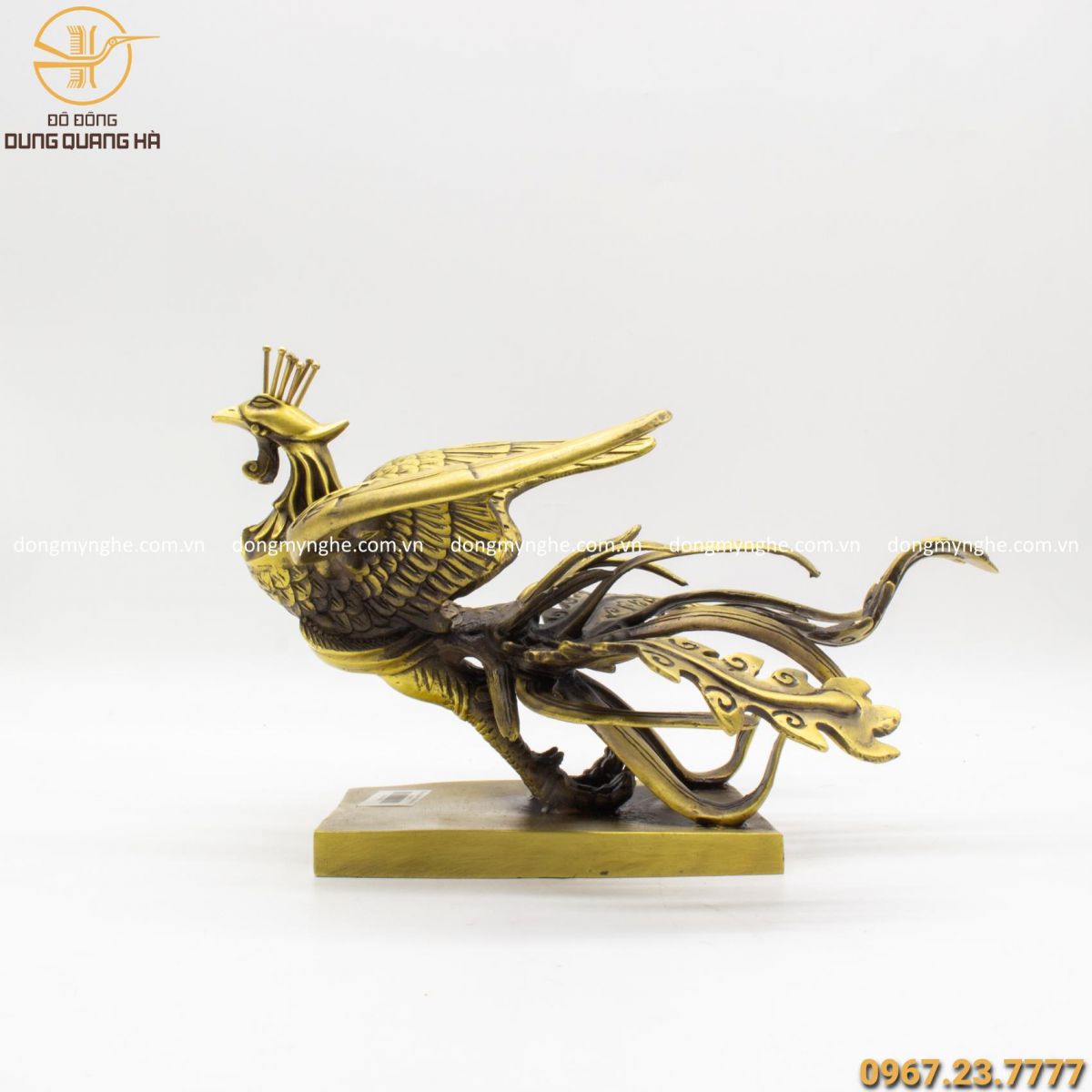 Tượng phượng hoàng bằng đồng vàng mộc ý nghĩa phượng hoàng trong phong thủy