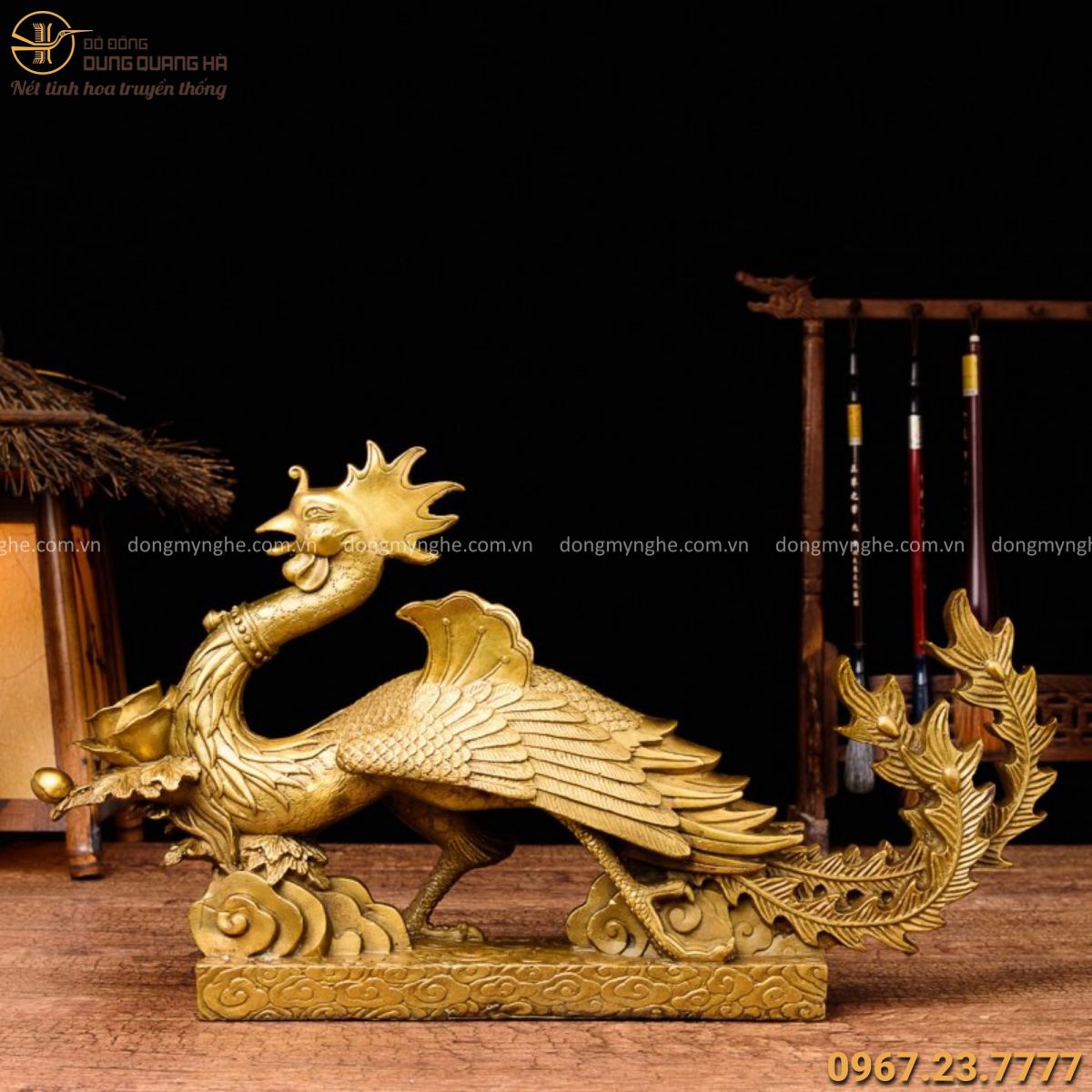 tượng phượng hoàng bằng đồng vàng mộc ý nghĩa phượng hoàng trong phong thủy