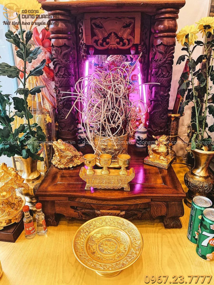 Bàn thờ Thần Tài Thổ Địa hiện Đại mẫu BTT2610 - Phong Thủy Nhất Tâm
