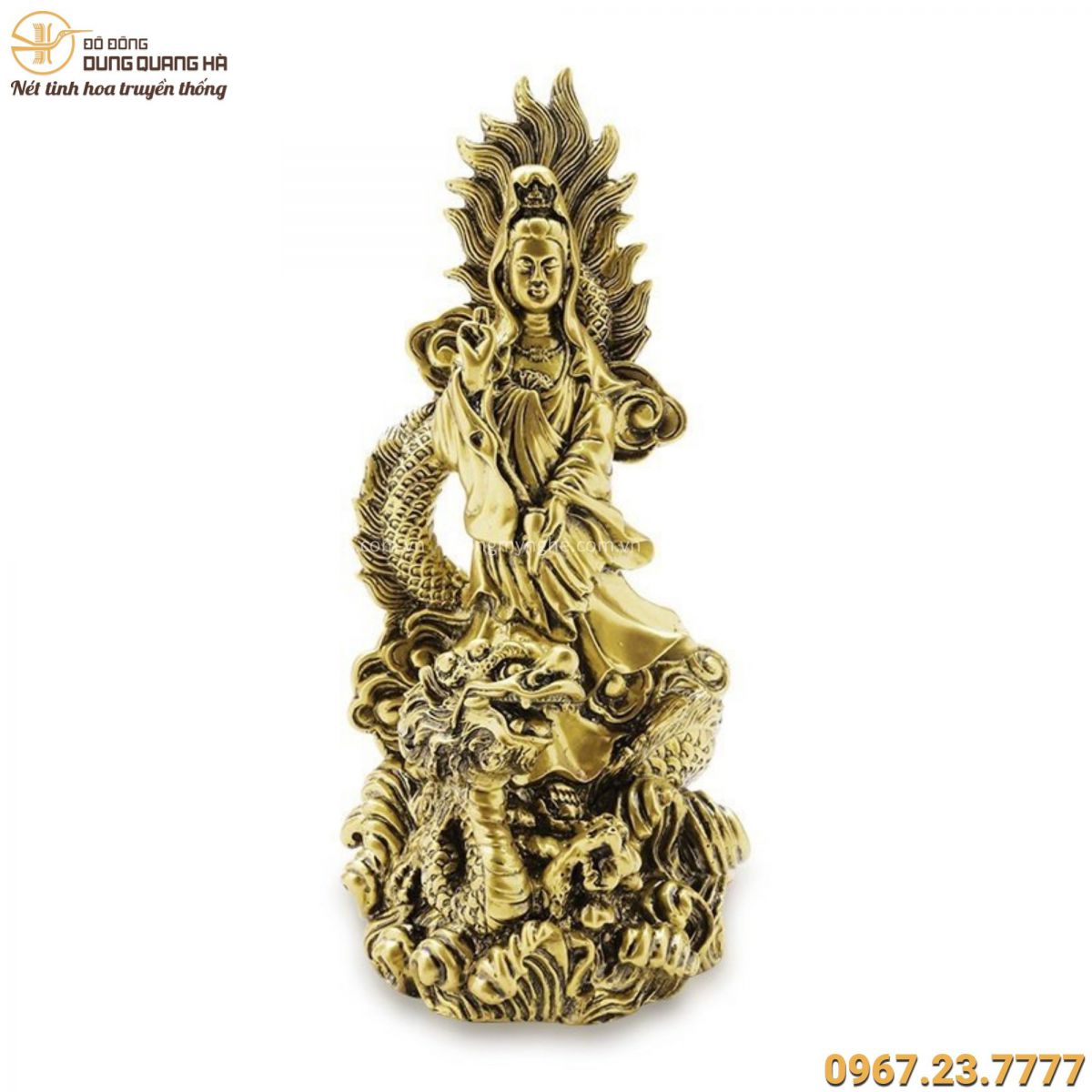 Quan Thế Âm bồ tát cưỡi rồng