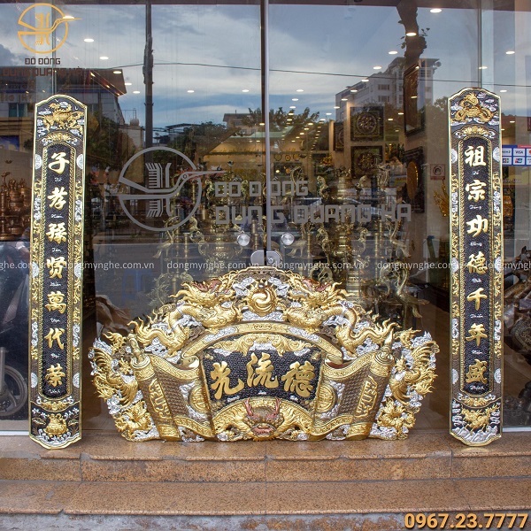 Hoành phi câu đối khảm tam khí kích thước hoành phi câu đối chuẩn