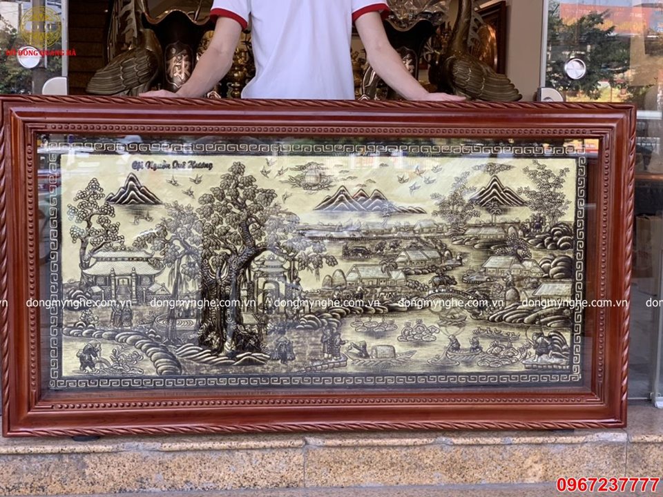 tranh làng quê Việt Nam xưa