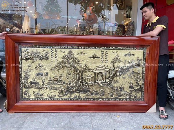 Tranh đồng quê khổ lớn