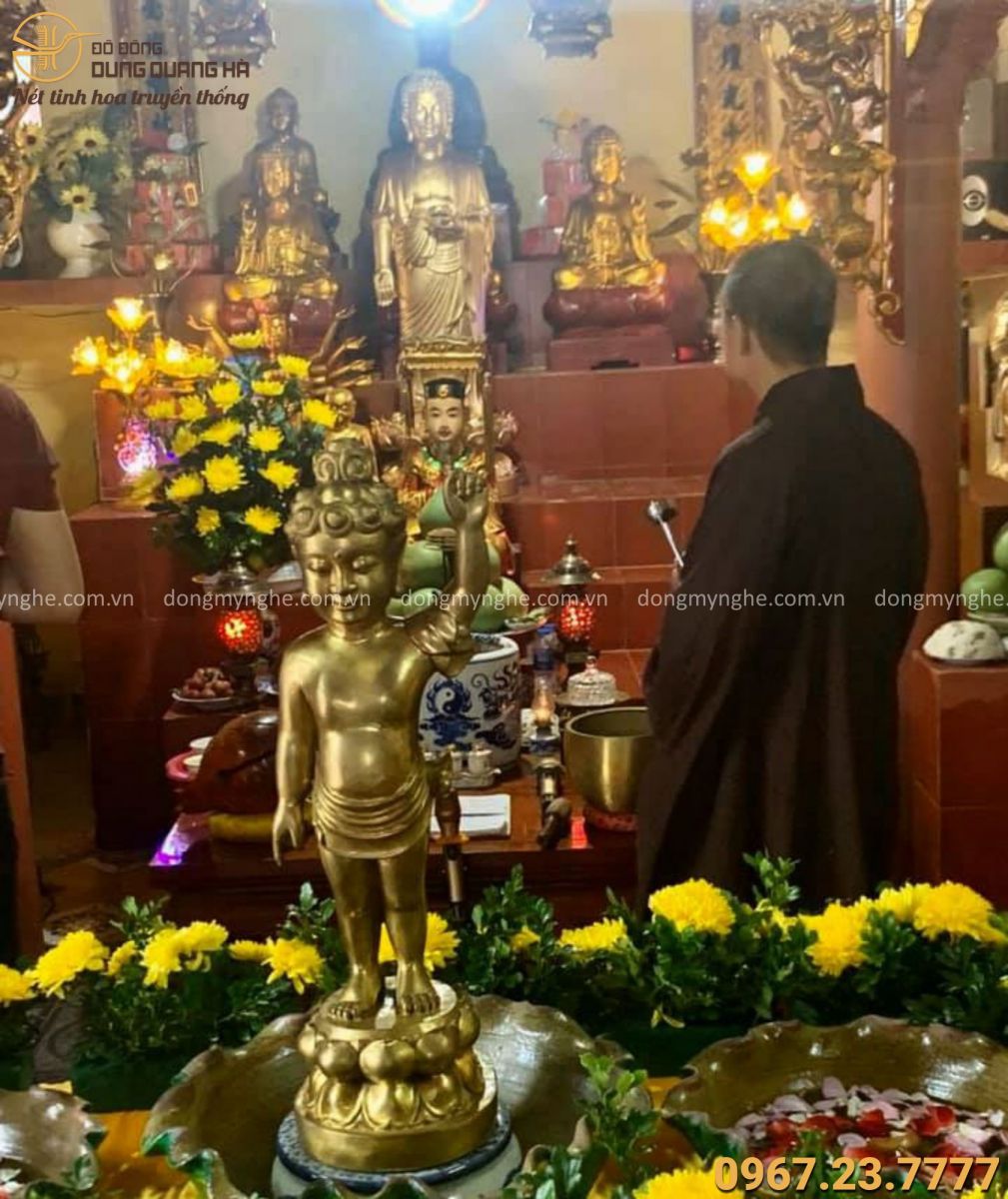 Tượng Phật Đản Sanh Mini Tượng Phật Đản Sanh Mini