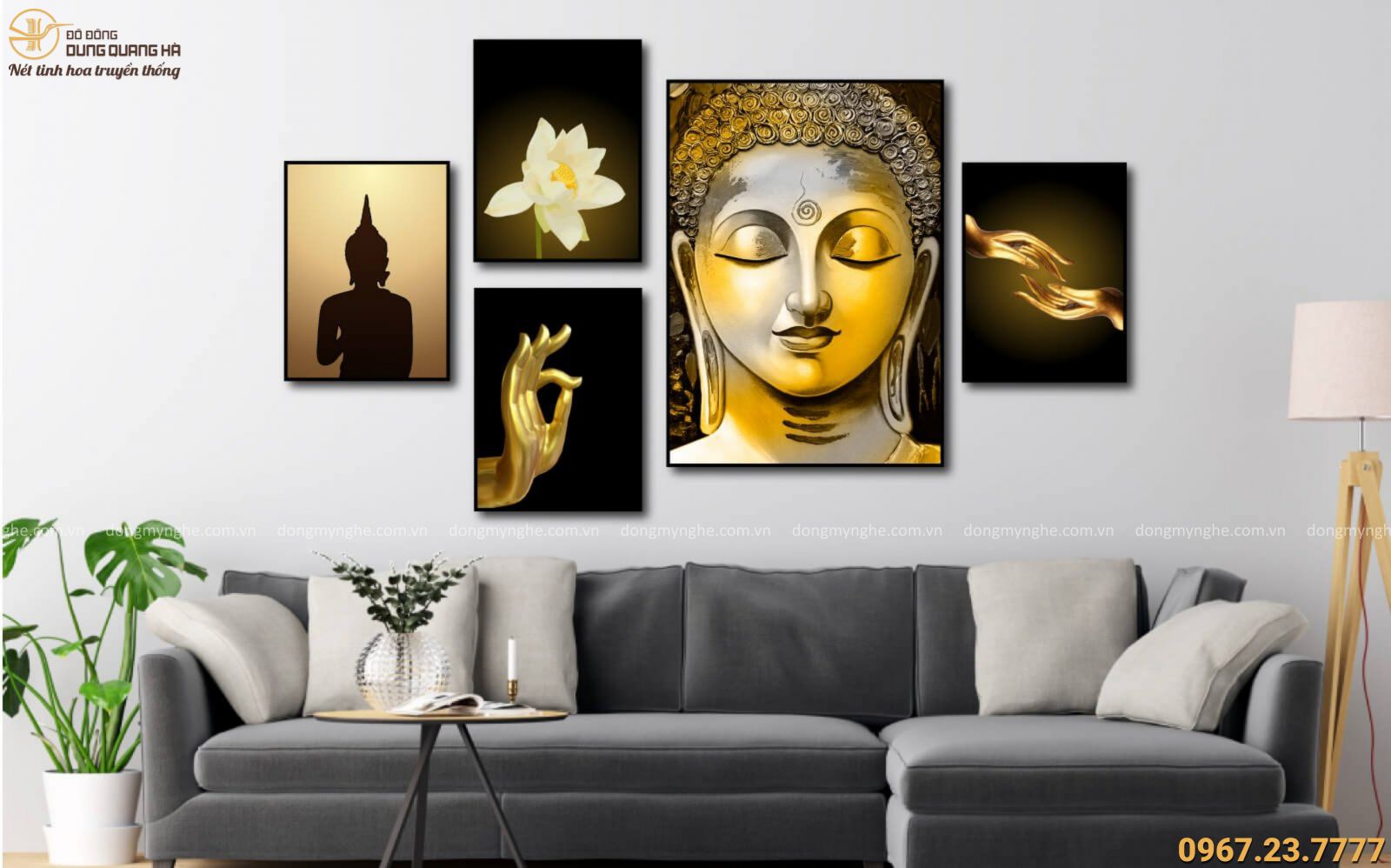 Treo tranh ảnh Phật trong phòng khách theo phong thủy không chỉ tạo được sự thanh lọc cho không gian sống chỉ riêng mình bạn mà còn mang lại vô số điều tốt đẹp cho cả gia đình. Hãy tìm hiểu ngay những điều quý giá về phong thủy cho căn nhà của bạn bằng hình ảnh đẹp mắt này.