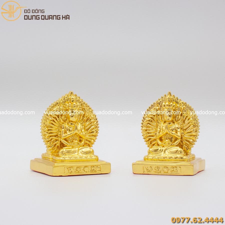 tượng phật quan âm 2 mặt để xe ô tô