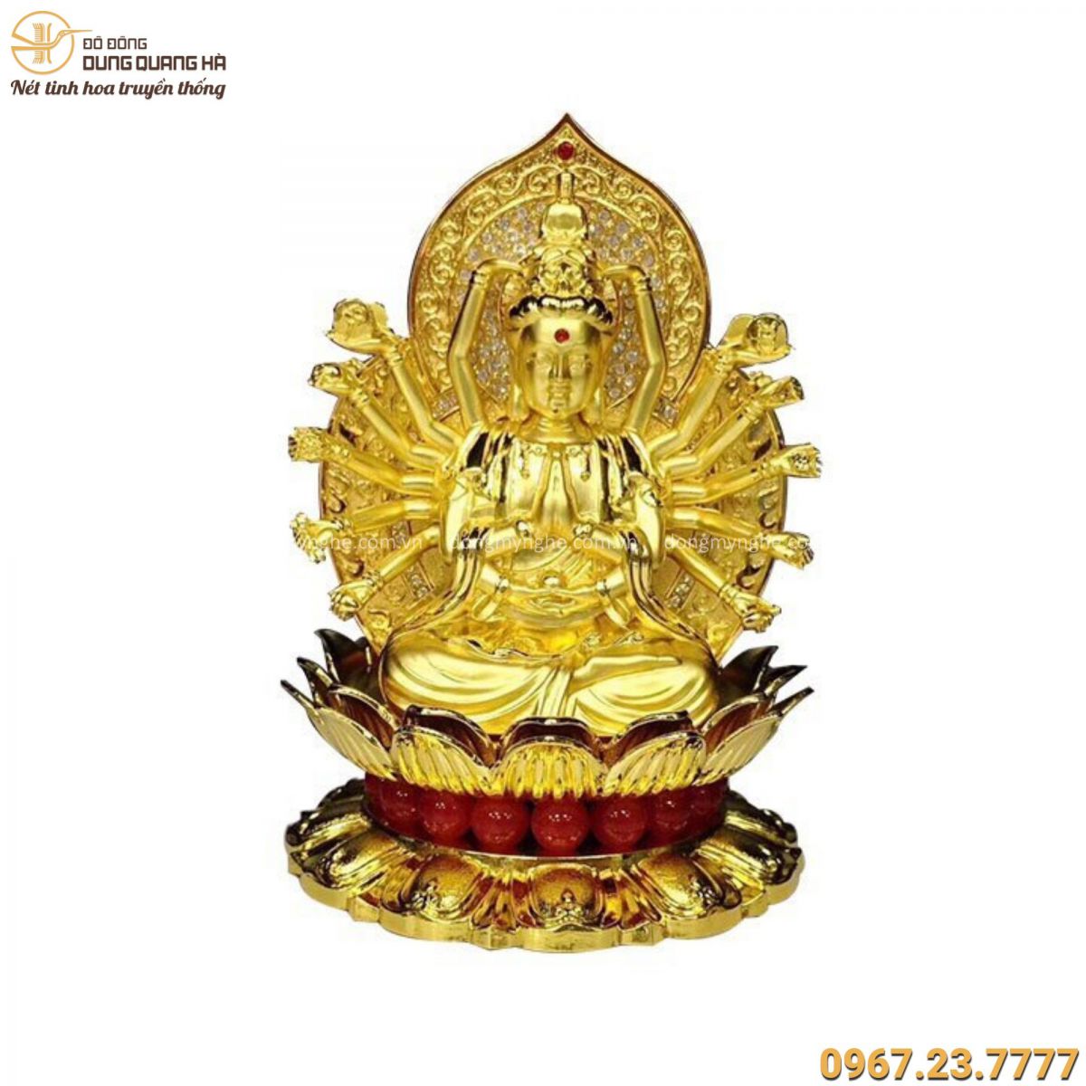 tượng phật quan âm 2 mặt để xe ô tô