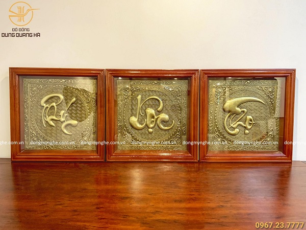 Tranh chữ bằng đồng tết tặng quà gì cho sếp