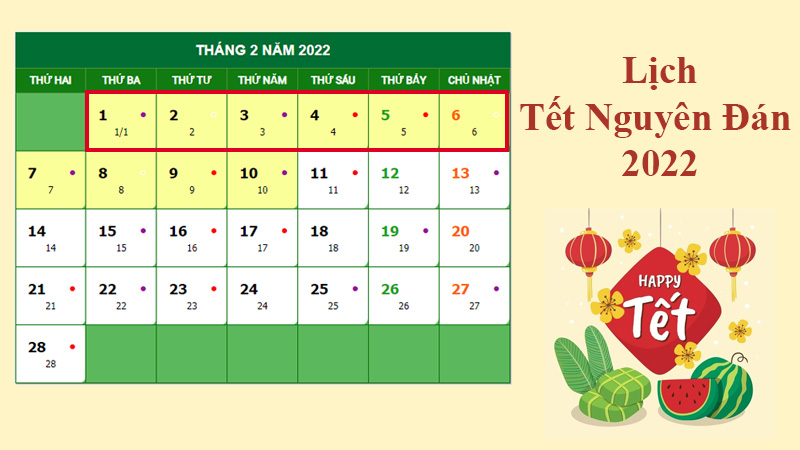 Tết 2022 vào ngày nào Tết 2022 vào ngày nào
