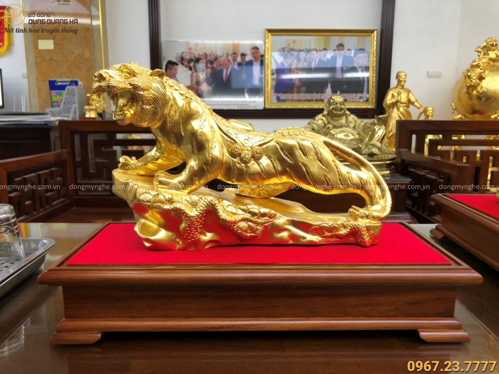 Tượng hổ bằng đồng 