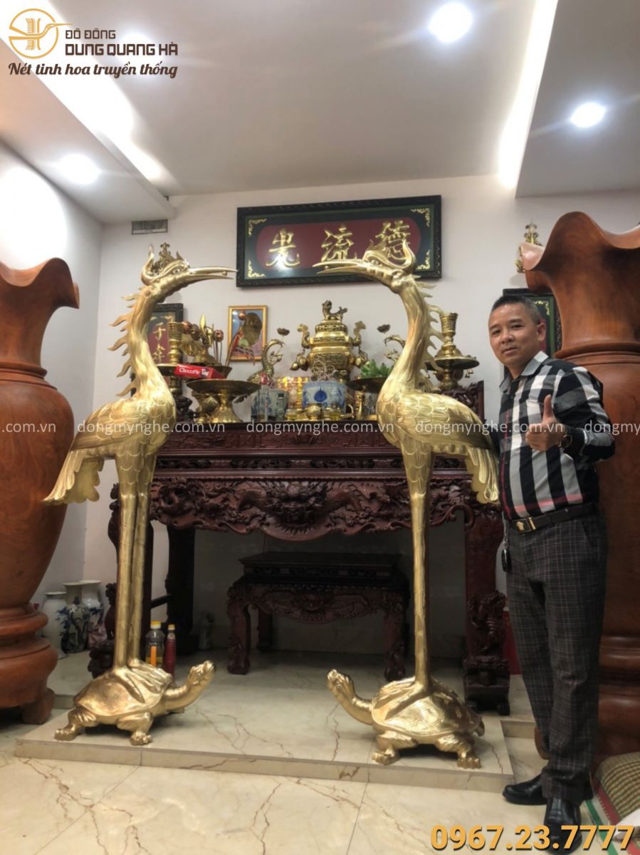 Hạc thờ bằng đồng Hạc thờ bằng đồng