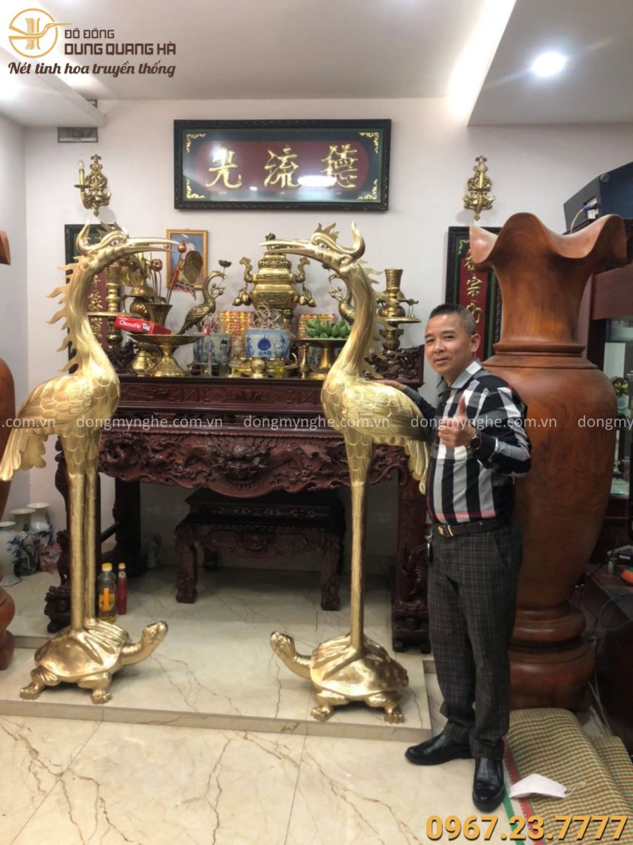 Hạc thờ bằng đồng Hạc thờ bằng đồng