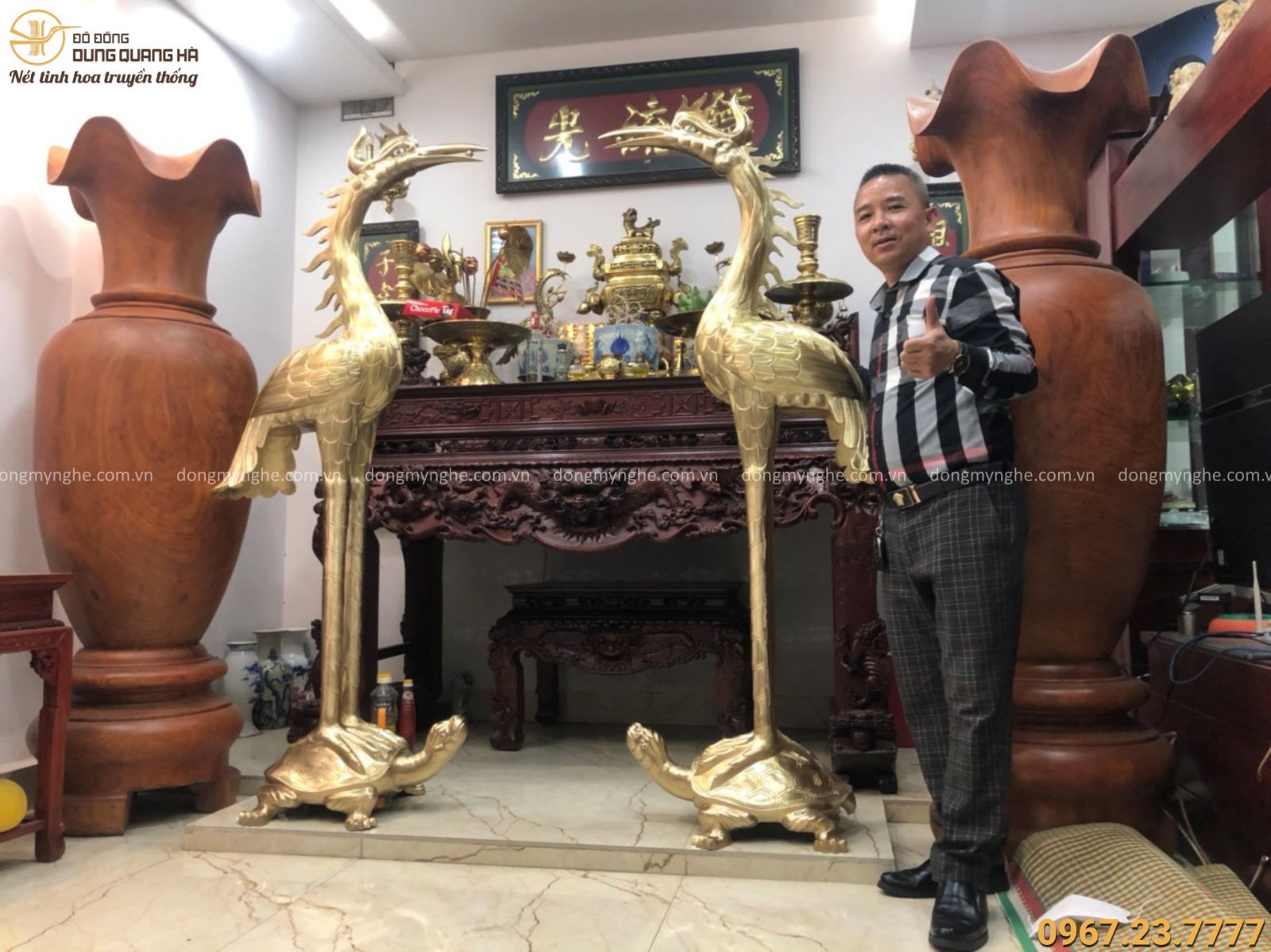 Hạc thờ bằng đồng Hạc thờ bằng đồng