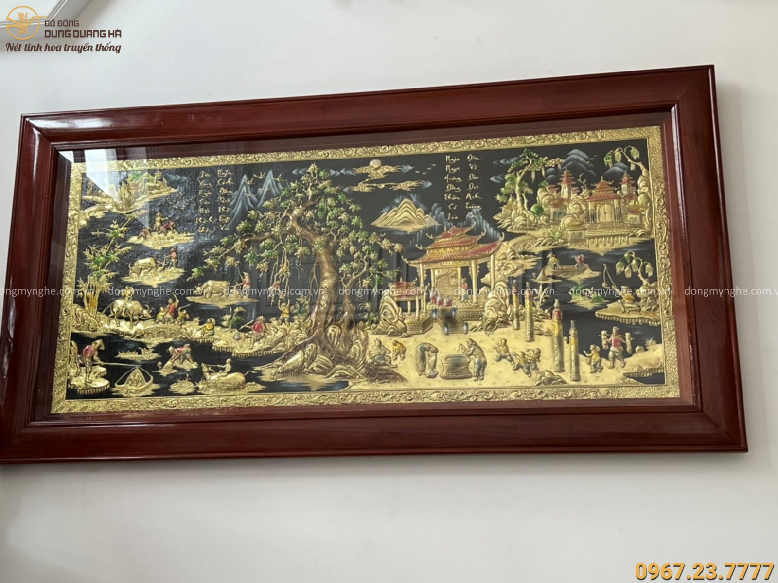 Tranh đồng quê bằng đồng Tranh đồng quê bằng đồng