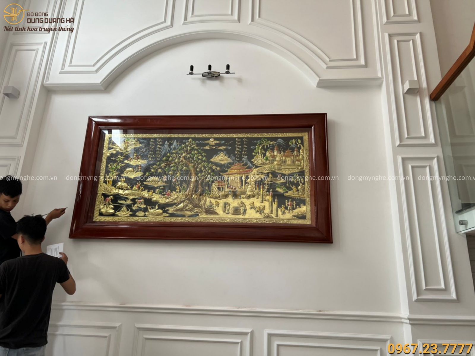 Tranh đồng quê bằng đồng Tranh đồng quê bằng đồng
