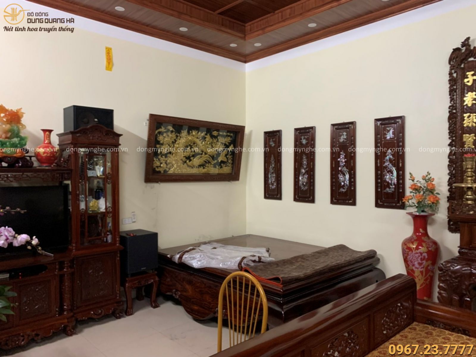 Tranh đồng vinh hoa phú quý