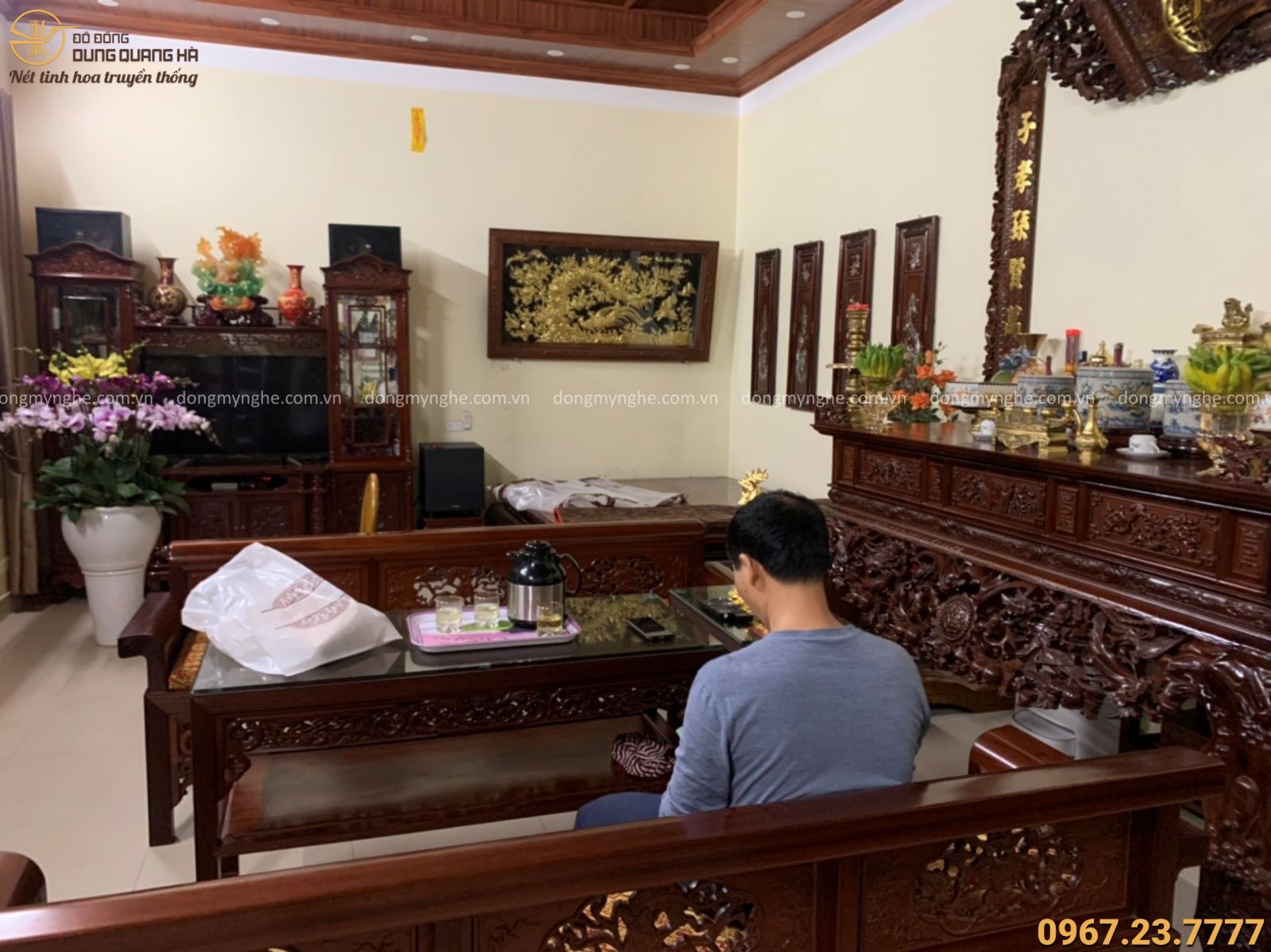 Tranh đồng vinh hoa phú quý